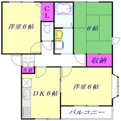 サニーホームズBの物件間取画像